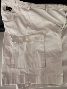 Nautica Light Beige Casual Shorts with Logo Patch